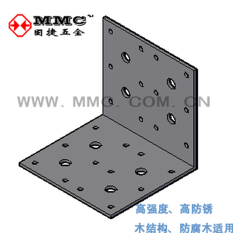 L型角铁角码木屋木别墅结构五金金属连接件BW-3121111固捷五金MMC