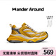 【重磅新品】Wander Around漫行2024年新款春夏蜜金做旧老爹鞋女