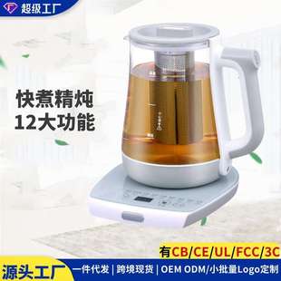 美规110V电器养生壶多功能电煎药办公室煮茶器黑茶花茶壶工