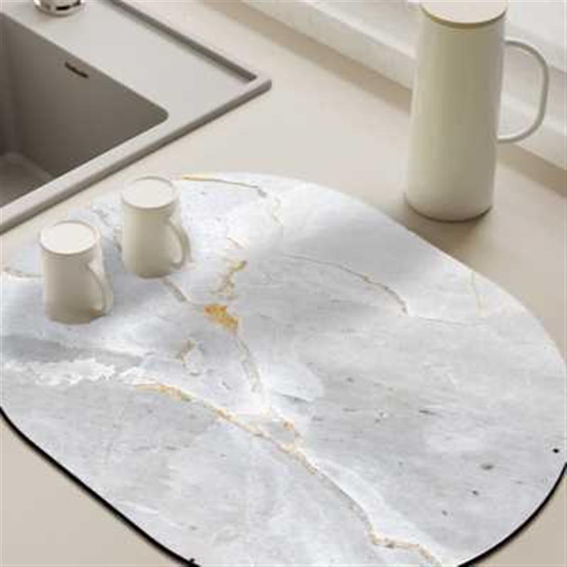 厨房沥水硅藻泥垫台面洗碗池碗筷洗手台沥水垫子可裁剪吸水垫杯垫