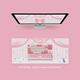AKKO 美少女战士联名鼠标垫键盘手托粉色女生可爱游戏电竞大桌垫