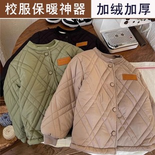 儿童校服神器棉衣内胆棉服小学生加绒加厚棉服内搭冬季棉袄男童