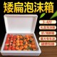 草莓矮扁平泡沫箱球盖菇菌箱礼盒箱海鲜保温箱泡沫包装快递包装盒