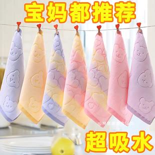 割绒毛巾口水巾婴儿洗脸毛巾新生儿宝宝方巾成人儿童手帕手绢