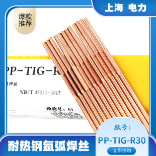 上海电力PP-TIG-R30耐热钢氩弧焊丝ER55-B2实芯电焊丝2.0/3.2直丝