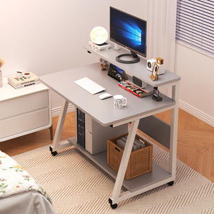 床边桌可移动小型学生书桌床头台式电脑桌卧室家用床尾易学习桌