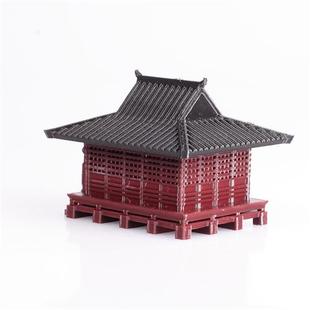 中式禅房小屋古建筑模型假山吸水石水陆缸微景观盆景造景素材摆件