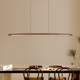 墨客-北欧长条餐厅吊灯简约创意茶室胡桃木艺术一字饭厅餐桌灯具