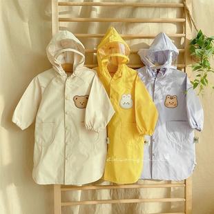 韩国ins儿童雨衣幼儿园学生防风雨披男女童全身防水衣宝宝防雨衣
