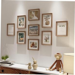 9pcs/Lot Wooden Multi Photo Frame Picture Frames Wall Hang