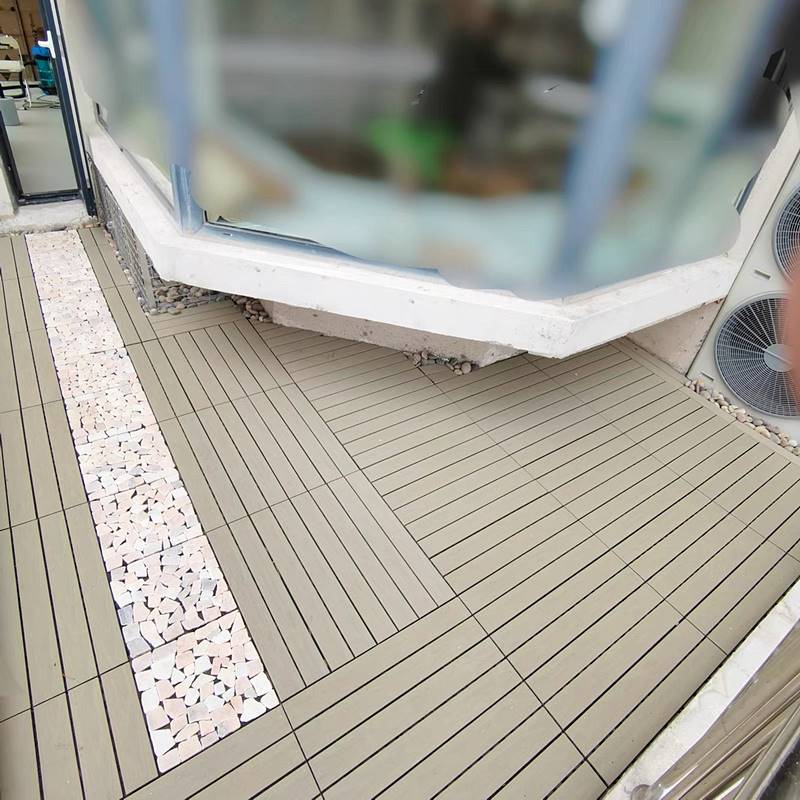 靛兔生态塑木户外阳台露台室外防水装饰地面自己铺设自铺拼接地板