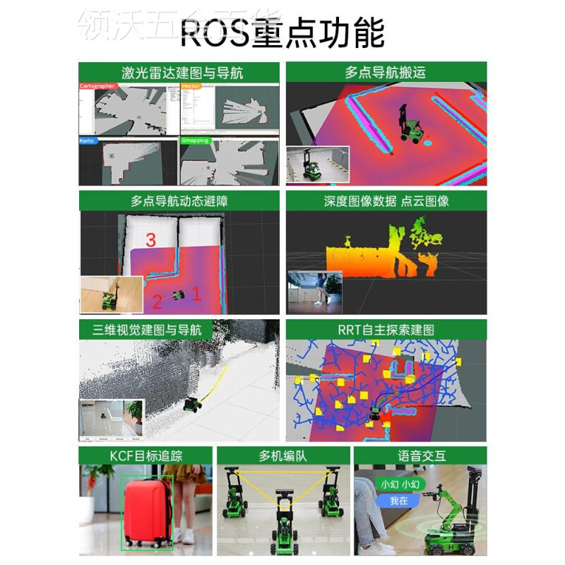 新款幻尔ROS机器人JetAutoPro麦轮视觉SLAM建图导航机械臂智能小