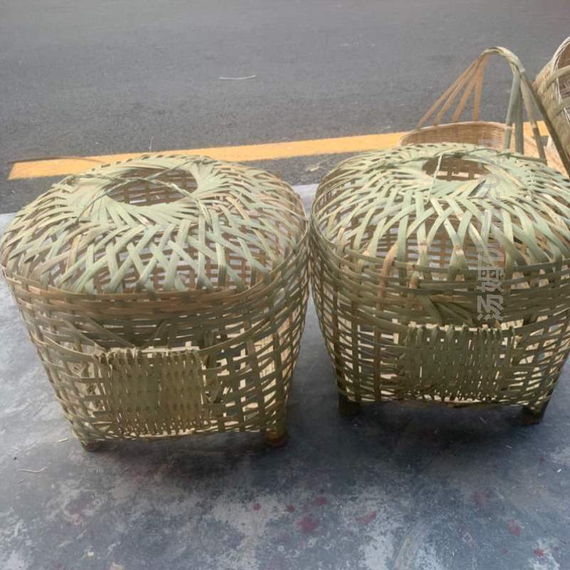 竹鸭鹅笼笼子家用竹青大号纯手工的家禽可裝竹制竹编装鸡头层鸡笼