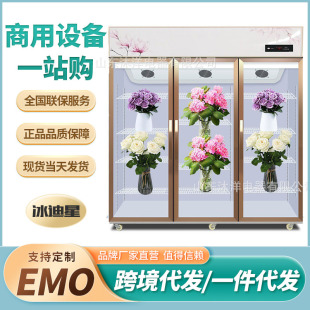 鲜花保鲜柜冷藏展示柜冰箱花店花束风冷单三双门饮料啤酒商用立式