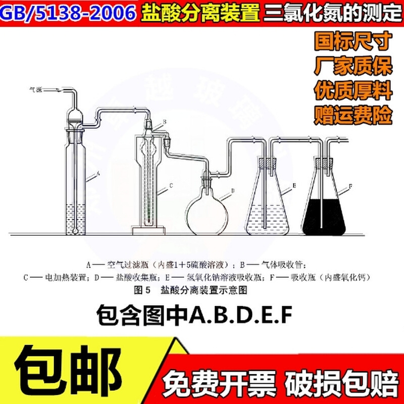 GB51328-2006盐酸分离及采样装置三氯化氮含量的测定 工业用液氯