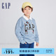 【GAP x JEREMY VILLE联名】男女童同款套头抓绒保暖卫衣854509