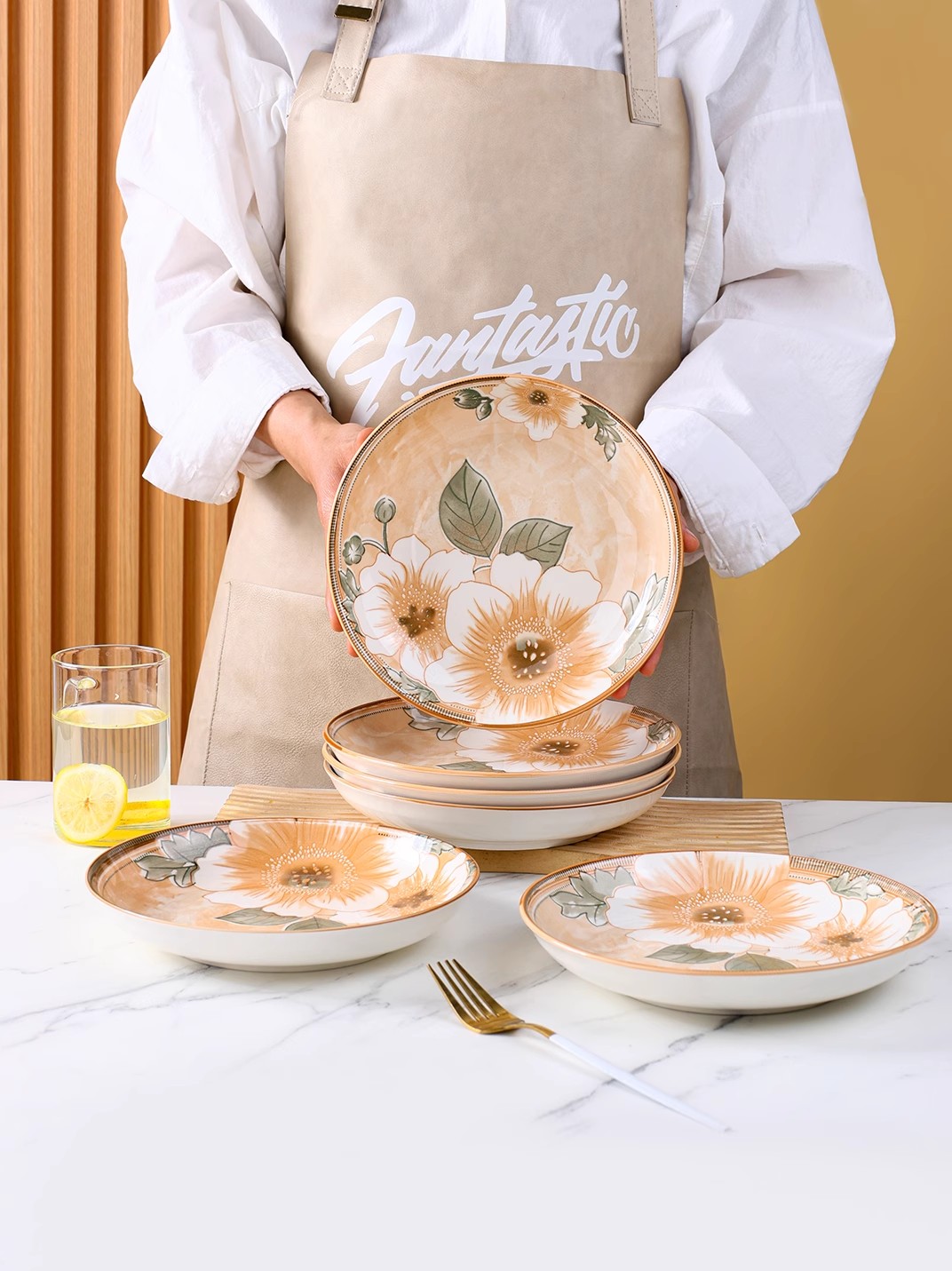 菜盘子家用陶瓷高颜值好看的盘子菜碟