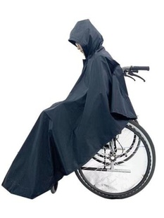 新新款单人成人男女优质加大加厚轮椅雨披电动手动推车轮椅专用促