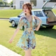 保守泳衣女连体裙式2025新款遮肚显瘦性感大码泡温泉海边度假泳装