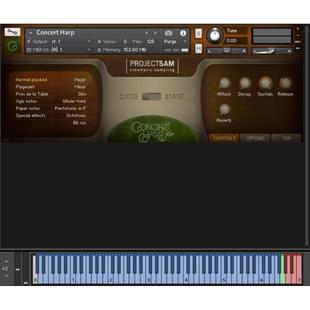 音乐会竖琴音源Concert Harp EXP编曲管线类竖琴音色康泰克音色库