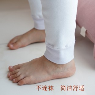 女童九分打底裤加绒秋冬儿童舞蹈绒白色外穿加厚纯白裤袜不连脚