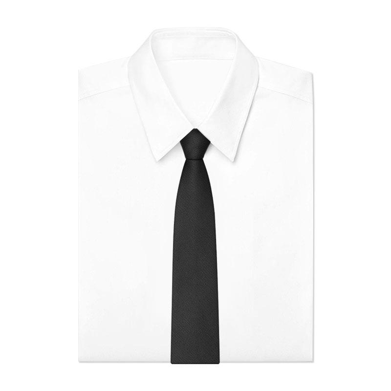 邦梵绅男士正装商务灰色领带男高档纯色暗纹7cm手打结婚黑色领带