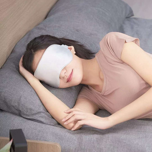 臻选热敷眼罩睡眠遮光专用女生真丝发热眼部加热助眠午睡觉眼睛罩