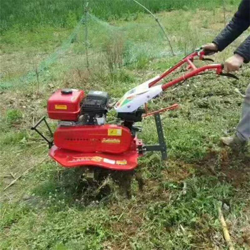 小型家用自走式汽油170微耕机 便携式旋耕机 多用途小型犁地机