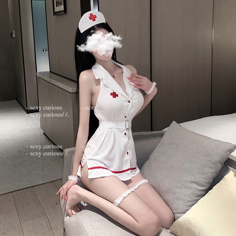 私房甜美护士cosplay制服白衣