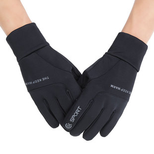 网红Q riding gloves men's and women's skiing fleece warm win