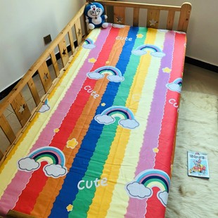 新品卡通床笠单件纯棉高低上下子母床1米1.2儿童薄棕垫专用榻榻米