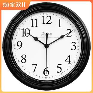 直供挂钟办公室电子钟免打孔卧室壁挂式室内钟挂座钟小型家用闹钟