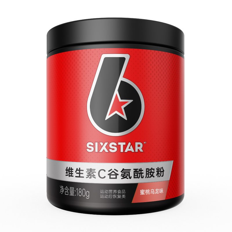 SIXSTAR六星维生素C谷氨酰胺粉180g运动健身补剂