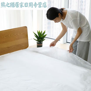 一次性床罩一次性旅行隔脏床单床笠无纺布床罩全包防尘罩套床垫1