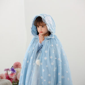 儿童披风女公主冰雪奇缘爱莎图片