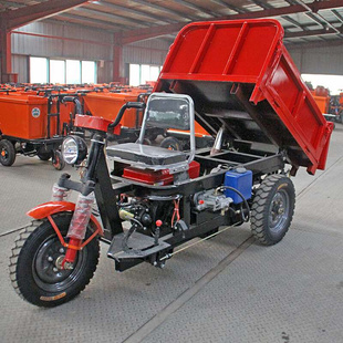 小型柴油三轮车液压自卸载重王农用工程建筑工地爬坡拉砖三马车