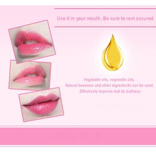 速发Lip Balm Color Change Flower Transparent Jelly-like Lips