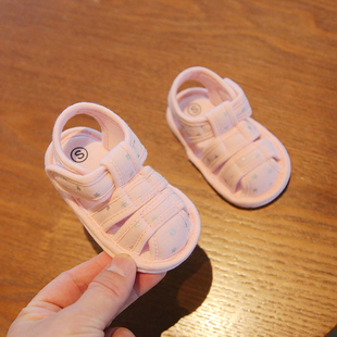夏季一岁宝宝布鞋3-6-12月婴儿凉鞋软底学步鞋婴幼儿鞋子夏步前鞋