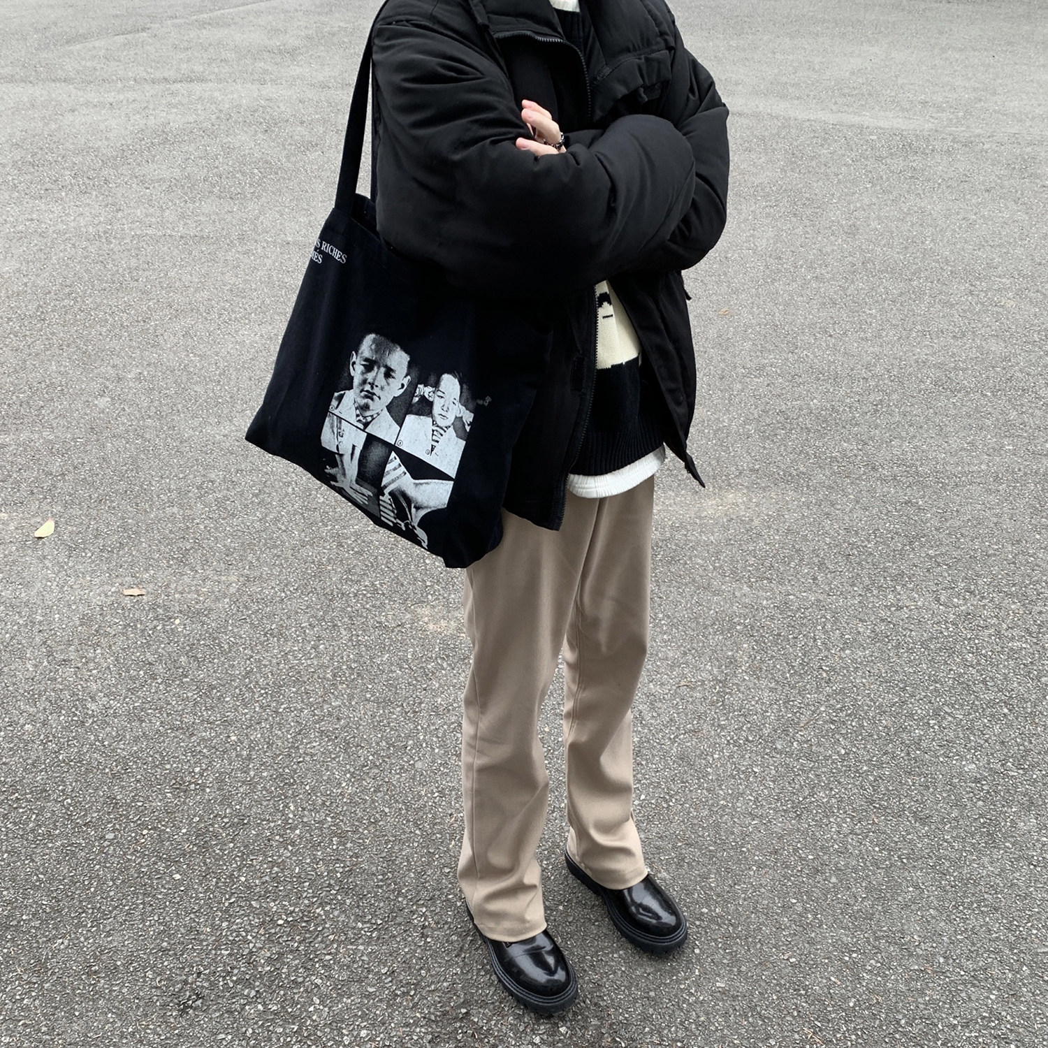 高品质马吉拉风格西裤kenijima高街vibe风微喇叭裤子男女潮微叭裤