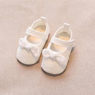 婴儿鞋子软底步前鞋宝宝防滑学步不掉鞋0-6-12月女一岁婴幼儿外出