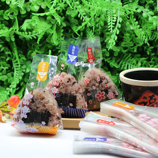 三角饭团包装袋食品级日式卡通海苔紫菜包饭团包装纸寿司打包袋子