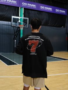 WABRAVE7号运动长袖透气速干宽松投篮服美式篮球健身T恤训练男女