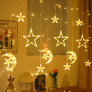 LED星星灯彩灯闪灯串满天星生日场景露营装饰房间室内布置氛围灯