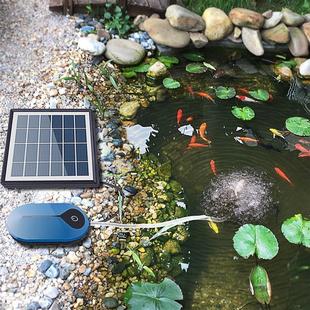 迷你便携新款太阳能水族增氧泵鱼缸氧气泵户外钓鱼增氧泵微型气泵