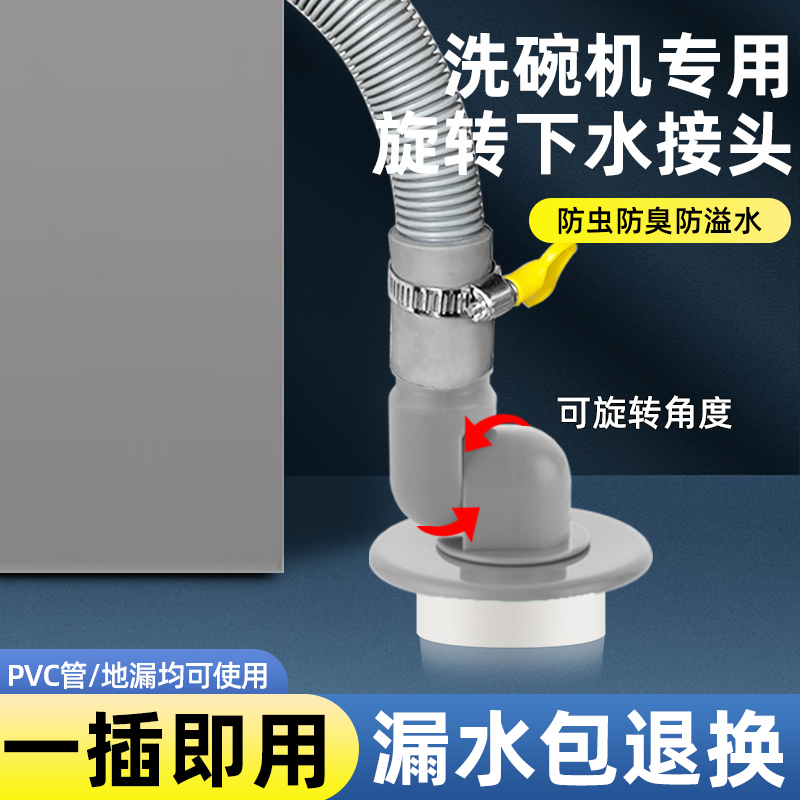 适用于方太洗碗机下水接头厨房排水管