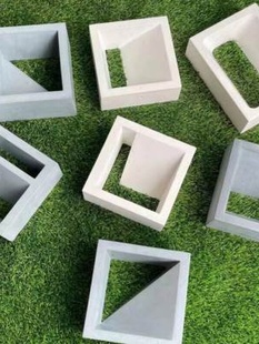 网红水泥空心砖模具室内艺术装饰镂空造型隔断水泥花格砖塑料模具