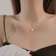 2025新款S999纯银蝴蝶锁骨项链配饰女轻奢小众高级生日礼物送女友