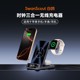 白鹄SwanScout708A 适用于苹果iPhone12-16系列手机iWatchS手表AirPods耳机折叠时钟三合一便携式无线充电器
