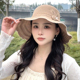 2025新款波浪帽子女遮阳帽防紫外线夏季沙滩帽草帽渔夫帽防晒帽女