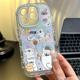 可爱wow线条小狗新款适用苹果16pro手机壳iPhone15max小米14华为mate70pura80k60荣耀400x200nova13findx8s20